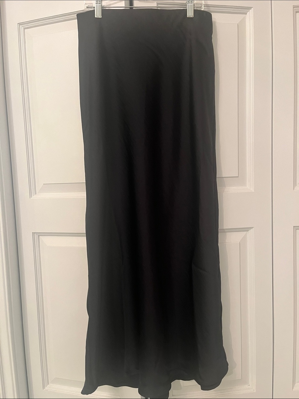 a new day Black Maxi Skirt - Sleek Solid Style